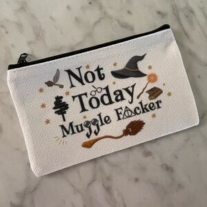 White Canvas Pouch with HP Theme